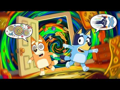 OMG BLUEY x BINGO IS TRAPPED IN 100 DOORS ROOM WHICH ONE IS SAFE  Bluey x Bingo Stories