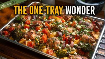 One tray bold Mediterranean flavours and almost no washing up
