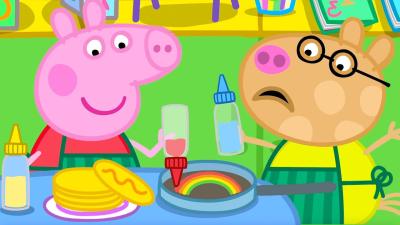 Peppa Pig  Friends Make RAINBOW Pancakes  Tales Full Episodes  Cartoon  1 Hour