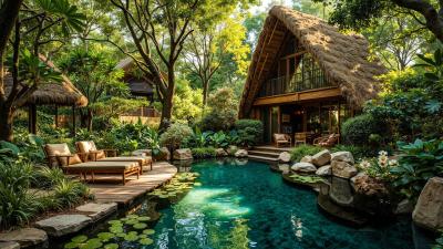 Relaxing Outdoor Forest Coffee Jazz Soft Jazz Music  Nature Ambience for Focus