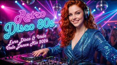 Retro 80s Disco Vibes Euro Disco  Italo Dance Mix 2026  Neon Lights Dancefloor