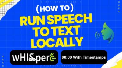 Run OpenAI Whisper Locally Offline  Fast SpeechtoText with whisper.cpp