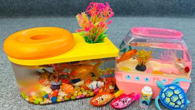 Satisfied unboxing aquarium robot fish live fish magnetic fish fishing set ASMR  toy evaluation