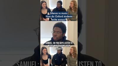Silence vs music How do Oxford students write essays OxfordUniversity