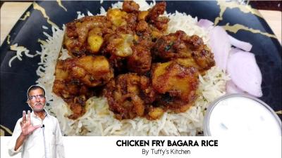Simple Chicken Fry  Bagara Rice  The Ultimate Flavorful Combo 
