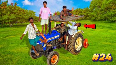 Survival Challenge In Tractor For 24hr ....mrsuncity