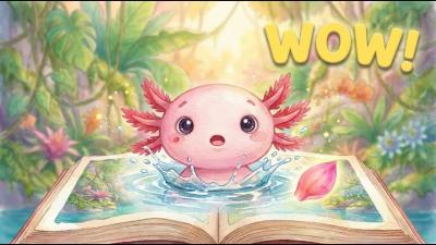 The Curious Axolotls Secret World  Bedtime Story for Kids