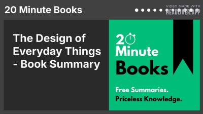 The Design of Everyday Things  Book Summary