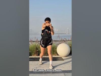 The full workout video is on my channel. 30Min Boxing Fitness. تمرين ملاكمه و كارديو boxing fit