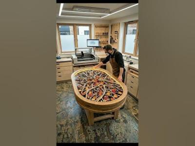 Turned Raw Wood Into a Luxury Epoxy Table 