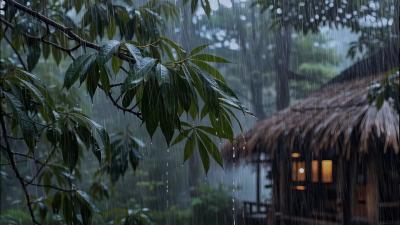 Ultimate Soothing Night Rain Sounds on Forest Leaves to Help You Fall Asleep Like a Baby