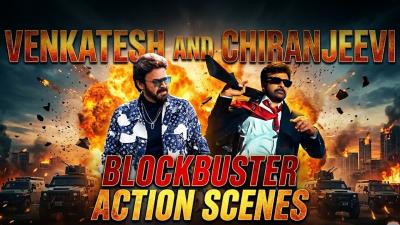 Venkatesh And Chiranjeevi Blockbuster Action Scenes  Telugu Movie Scenes  iD Stars