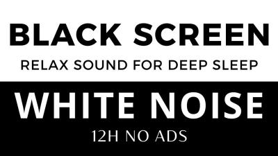 White Noise Black Screen  12h No Ads  Relax Sound For Deep Sleep Meditation  Sleep in Minutes