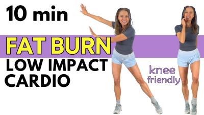  10 Minute Low Impact Cardio Workout  Knee Friendly  No Jumping  All Standing 
