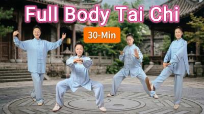 30 Minute Full Body Tai Chi Workout for Beginners Burn Fat Improve Flexibility  Feel Lighter