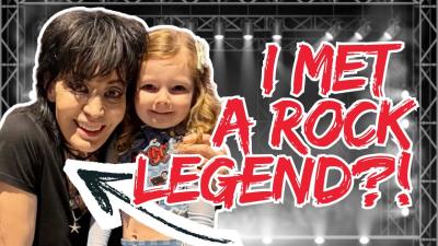 4YearOld Angelica Went Backstage and Met a Rock Legend 