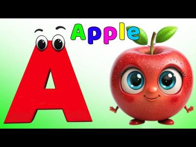 ABC Phonics Song  Toddler Learning Video Songs  A for Apple  Nursery Rhymes  Alphabet song