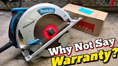 Always tell the repair man if its a Warranty repair. Makita 5008MGA Saw repair.