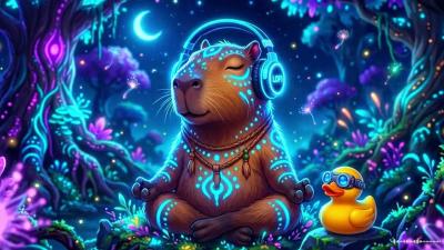 Avatar Vibes Lofi Bioluminescent Forest Meditate  Exotic Night ASMR 2 Hours