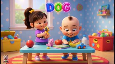 Baby Learning First Words for Kids  First Words for Toddlers  Toddler Learning Video 