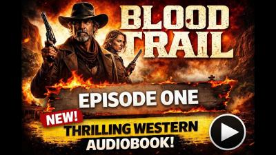 BLOOD TRAIL EPISODE 1  Full Western Audiobook Series  A Trail of Fire Rustlers and Revenge