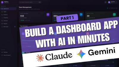 Build a Dashboard App with AI in Minutes  Claude Code  Gemini