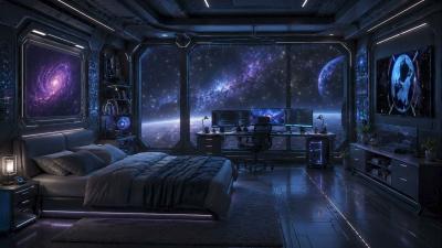 Drifting Past Ice Planets  Starship Engine Hum  Whistling Space Wind  Deep Sleep