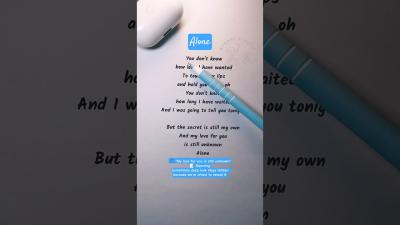 Easy English Karaoke  Alone  Sing  Learn English