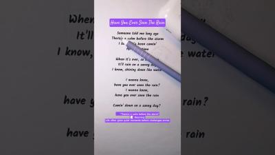Easy English Karaoke  Have You Ever Seen The Rain  Sing  Learn English
