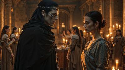 Every Bride Fled the Scarred Alpha King  Until One Unexpected Omega Refused to Leave