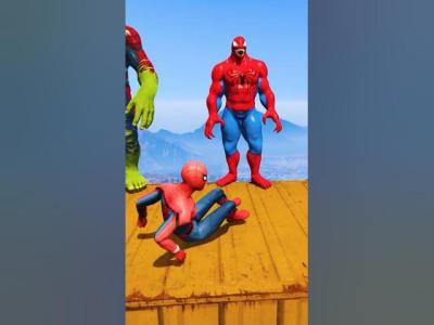 GTA 5 Epic Water Ragdolls Spiderman JumpFails Ep 360 shorts