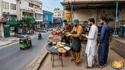 MORNING STREET FOOD PARADISE  PAKISTANI BREAKFAST COMPILATION  FOODIE VLOG