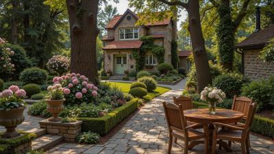 Peaceful Garden Courtyard Ambience  Relaxing Spring Jazz Atmosphere For Mood Booster Study