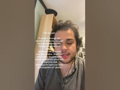 The Scream poetryreading spokenwordartist
