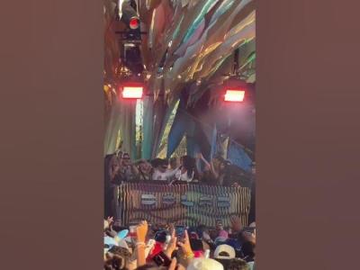 Tinashe had the crowd jumping during her DJ set at the thisisdolab stage weekend 1 of Coachella