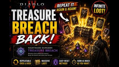 Treasure Breach is BACK Infinite Nightmare Dungeon Loot Farm  Diablo 4