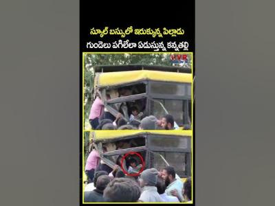 సకల బససల ఇరకకనన పలలడ గడల పగలల ఏడసతనన కననతలల  Viral Video  CVR NEWS