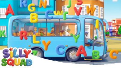 Wheels on the Bus  ABC Song  Rhymes  Learning for Kids 