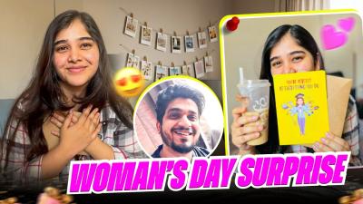 Womans Day Special Surprise for Vaishnavi  Couple Daily Vlog 91 
