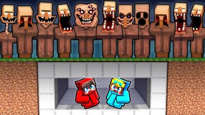 DOOMSDAY BUNKER vs SCARY VILLAGE..